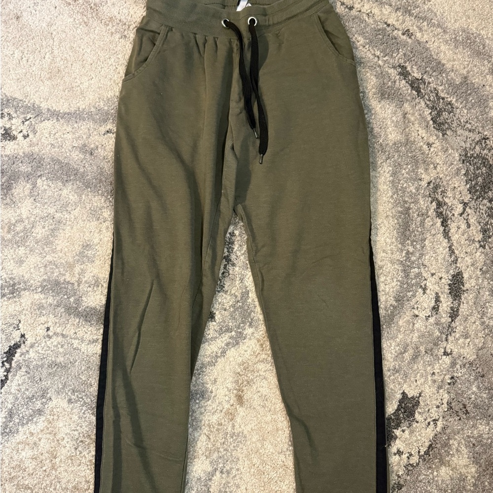 Olive Green Kids Jogger Pants
